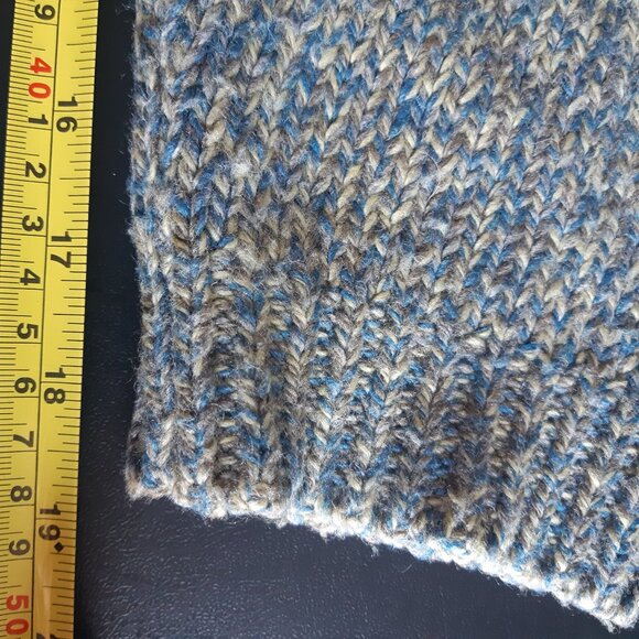 Nevada SZ L Turtle Neck Heavy Weight Sweater, Blue, Taupe & Cream - Picture 12 of 16
